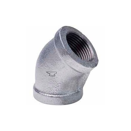 Anvil 1-1/4 In Galvanized Malleable 45 Degree Elbow 150 PSI Lead Free 811024009